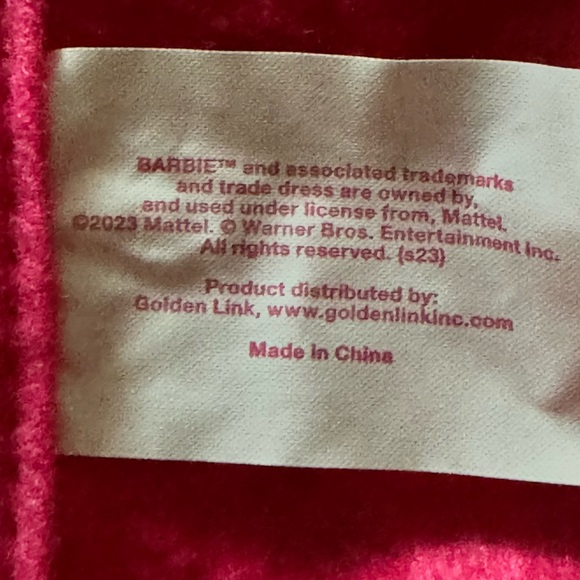 Barbie The Movie Soft Throw Blanket With Purse. NWB - Picture 5 of 5